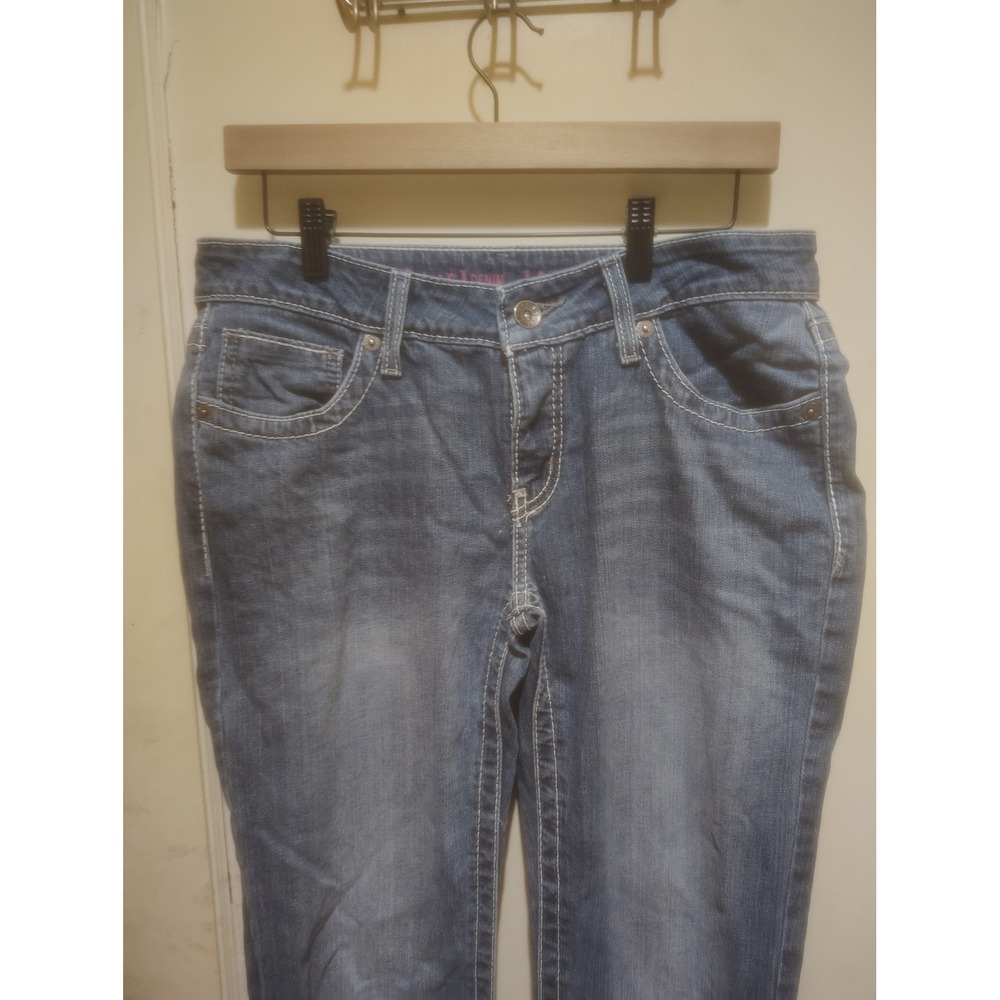 Cruel Denim Jayley Bootcut Jeans Medium Wash Braided Pocket 29/7 L CB16654001 - Picture 3 of 6